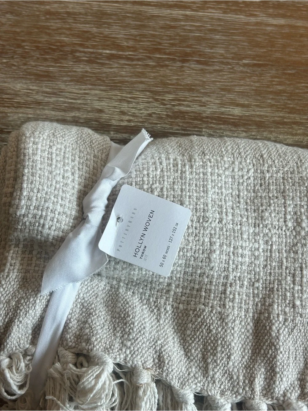 Pottery Barn Hollyn Cotton Woven Throw